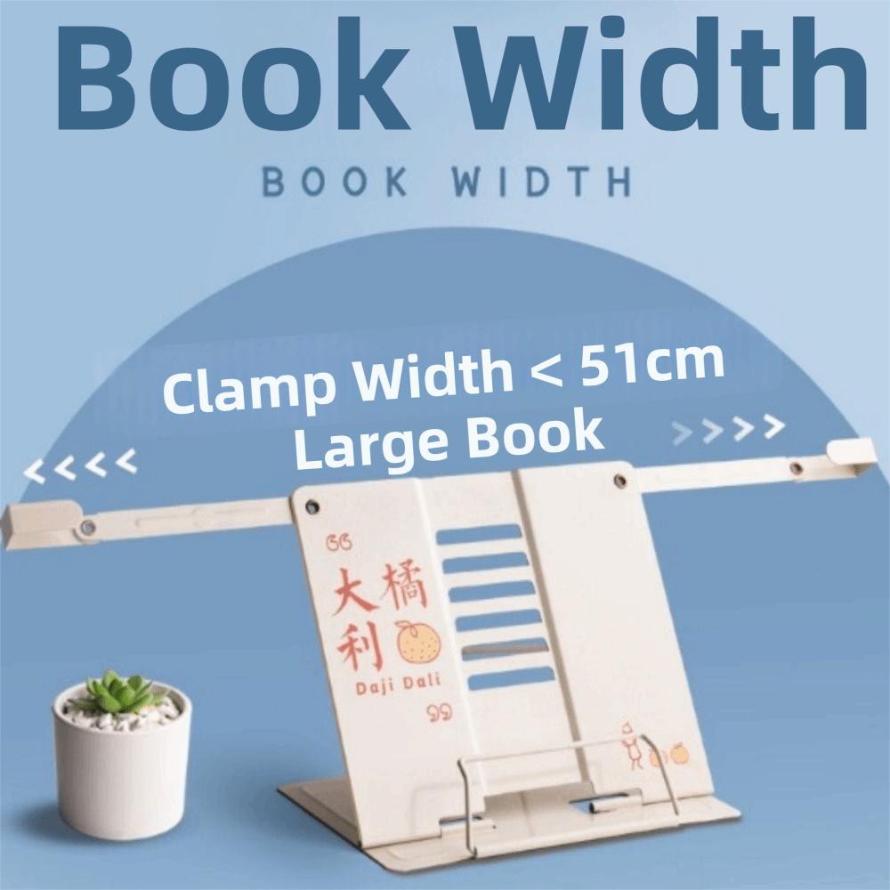 6 Adjustable Positions Desk Book Holder Heavy Duty Metal Document Holder Cooking Recipes