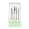 7pcs Nail Art Polishing Head Kit Tungsten Carbide Nail Drill Bits Set Manicure Tool for Electric