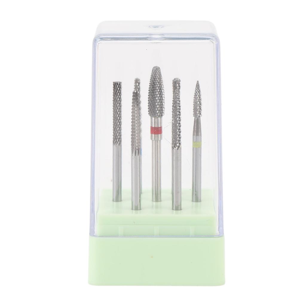 7pcs Nail Art Polishing Head Kit Tungsten Carbide Nail Drill Bits Set Manicure Tool for Electric