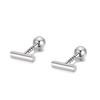 Slide Screw Earrings Without Taking Off Ear Bone Nails for Sleeping Mini Simple New Year