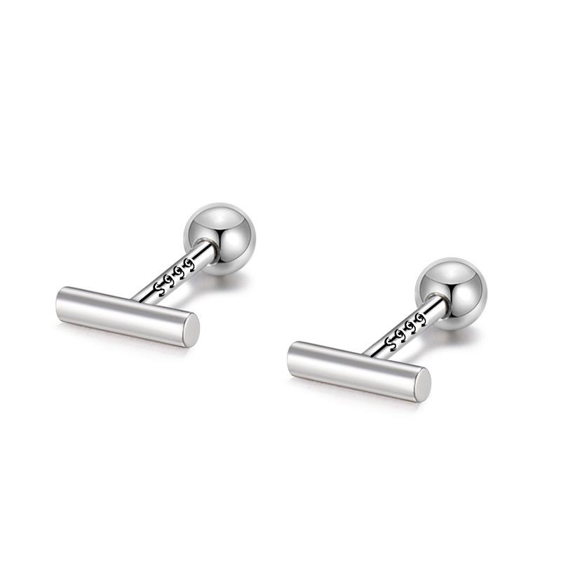 Slide Screw Earrings Without Taking Off Ear Bone Nails for Sleeping Mini Simple New Year