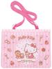 Skater Travel Pocket Pouch with Shoulder Hello Kitty and Sanrio Sweets 11cm H X 14cm W X 3cm D ODKP2-A 2-Way Strap, Design,