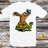 Sloth Cowboy Riding Turtle T Shirt B878