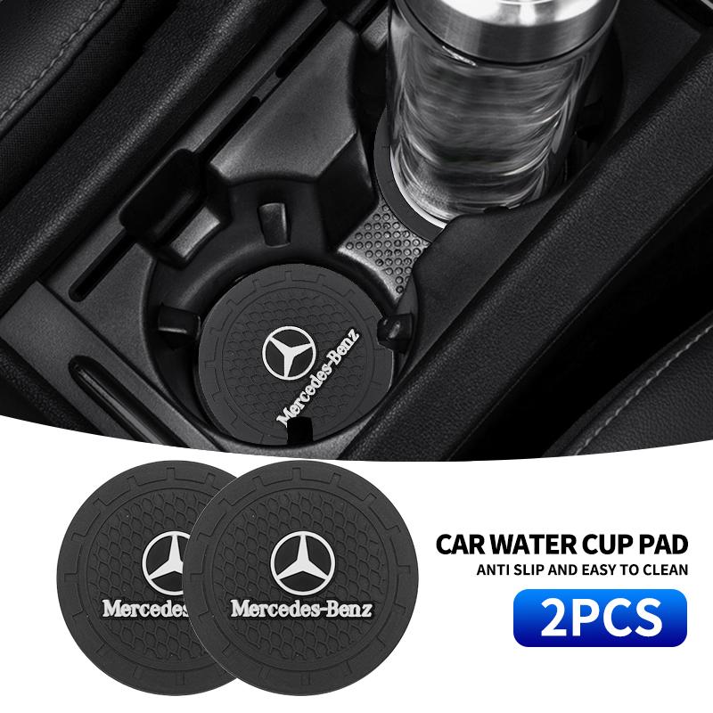 New 1/2pcs Car Water Cup Waterproof Non-slip Silicone Coasters For Mercedes-Benz B-Class W245 W246 W247