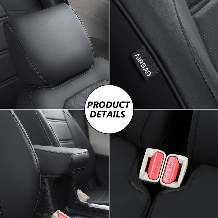 Полный комплект чехлов на сиденья автомобиля для Honda CRV 2012-2025, защита сидений из ПУ-кожи, сменные аксессуары для CR-V EX EXL Hybrid