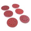 60 шт. Шлифовальный диск 5 дюймов 8 отверстий 6 типов наждачная бумага крепление на липучке круглый шлифовальный лист для