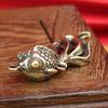 Goldfish Big Tail Fish Pure Brass Animal Fish Pendant, Pendant, Keychain, Small Gift for Men and Women, Pure Copper Handicraft.