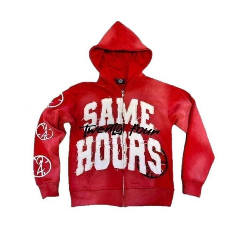 Mens Oversized Hooded Sweatshirt With Letter Print Streetwear Style Winter