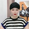 Cotton Muslim Headpiece Soild Color Turban Fashion Muslim Headscarf Cap  Women
