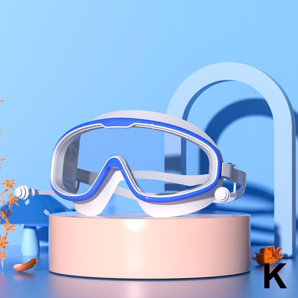 Kids Swimming Goggles Big Frame HD View Anti-fog Waterproof Children's Swim Goggles Boys and Girls Multi-color To Choose