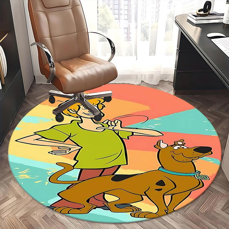 Scooby Doo,Mystery Solving Chair mat Round Rug Office carpet, Non slip, Suitable for Living Rooms, Bedrooms,Decor1205738a
