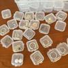 Mini Square Storage Box Transparent Plastic Boxes For Earrings Rings Jewelry Storager Case Home Packaging Organizer Container