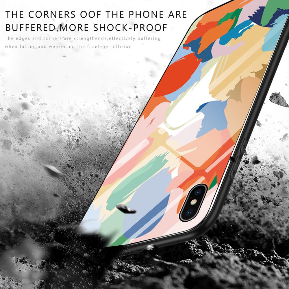 Чехол для телефона из закаленного стекла для Samsung A12 A16 A32 A53 S20FE S23 S25 Honor20 X6A 90Lite 9X Huawei Y9Prime2019 P30Lite Мягкий край Ударопрочный Гладкий чехол