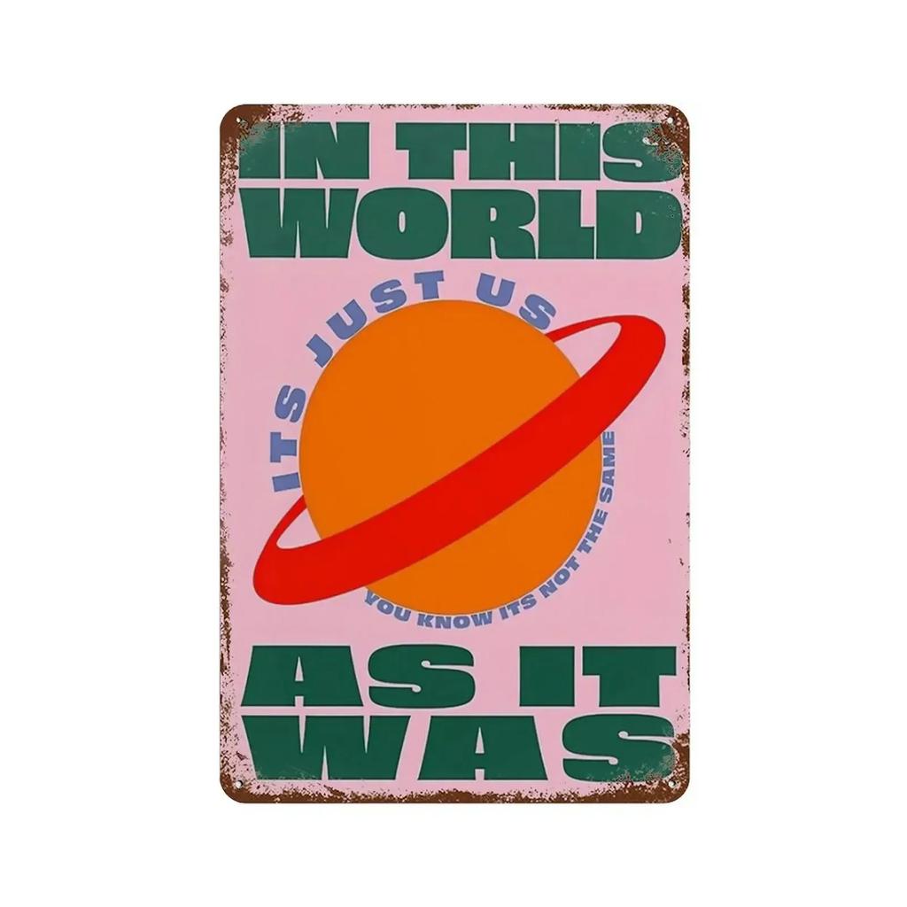 Harris Styles Lyrics Metal Sings Art Poster Daylight Fine Line Album Blechschild Musik Sänger Home Bar Wand Moderne Ästhetik