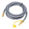 3.66m 3/8in RV Gasoline Extension Hose Fittings Quick Connect Gasoline Tank Gas Line Hose with Male 