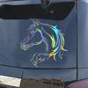 Cars Auto Parts Waterproof Head Laser Reflective Scratch Sticker Decal Horse Car Anti Styling