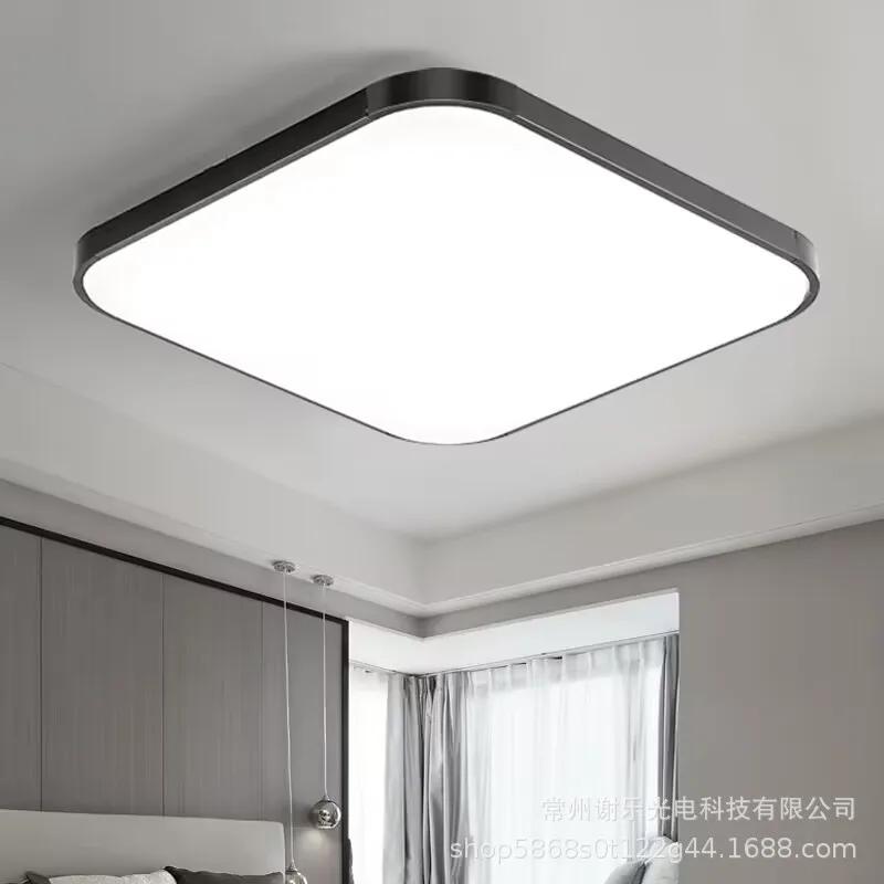 17,8-дюймовые большие современные потолочные светильники, светодиодная панель, квадратный светильник для гостиной, спальни, кухни, дома, верхняя лампа