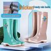 Женские водонепроницаемые нескользящие высокие резиновые сапоги Runli для улицы, работы, кухни и сбора ракушек.