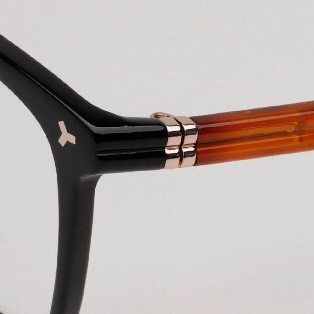 [Bally] Eyeglass Frames BY5029 001 Oversized Horn-rimmed Square