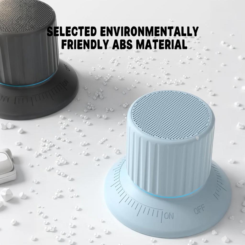 Магнитный Водонепроницаемый Bluetooth-динамик с подсветкой, маленький Беспроводной динамик, регулятор громкости и 360° звук. Портативный для дома, улицы и ванной