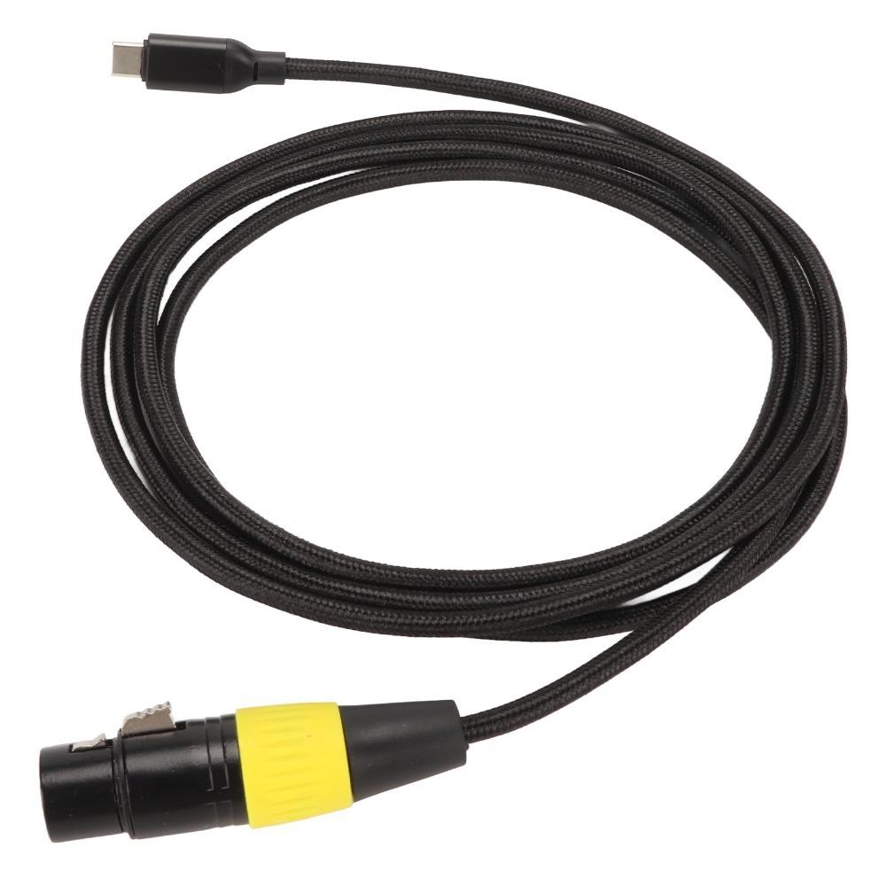 Flexible Type C Male to XLR Female Cable 3 Pin XLR USB C Microphone Cable  For Phone