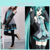Изысканный костюм для косплея Hatsune Miku Vocaloid, парик, топы, платье, галстук, полный наряд
