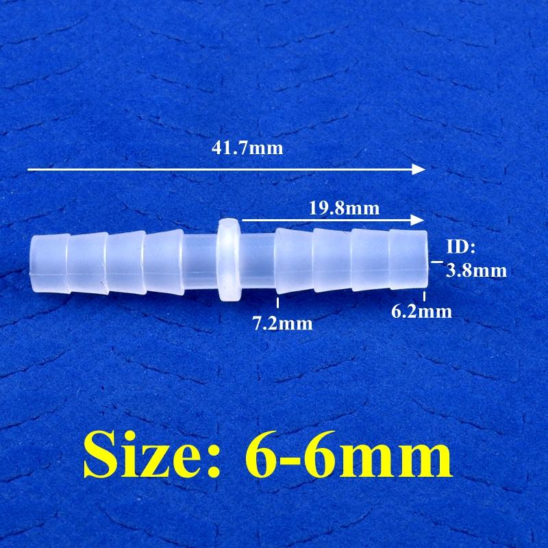 10 шт./лот 6~12 мм PP равного/уменьшающего диаметра прямой соединитель для аквариума адаптер для воздушного насоса штуцер для шланга поливочная ирригационная труба фитинги своими руками