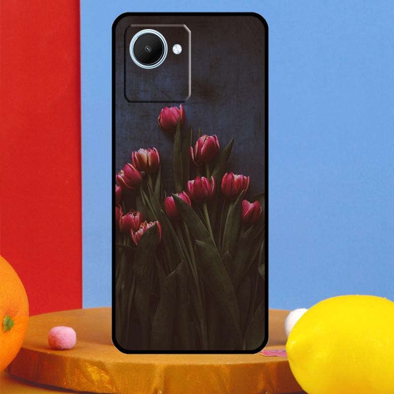 Tulips Flower For Realme 12 9 10 11 Pro Plus C67 C55 C53 C51 C35 C33 C30 C25s C21Y C31 GT5 GT Neo 6 Case