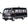 1/24 Автобус Toyota Coaster Модель автомобиля из сплава Со звуком и светом Инерционный Детская игрушка Коллекционные предметы Подарок на день рождения