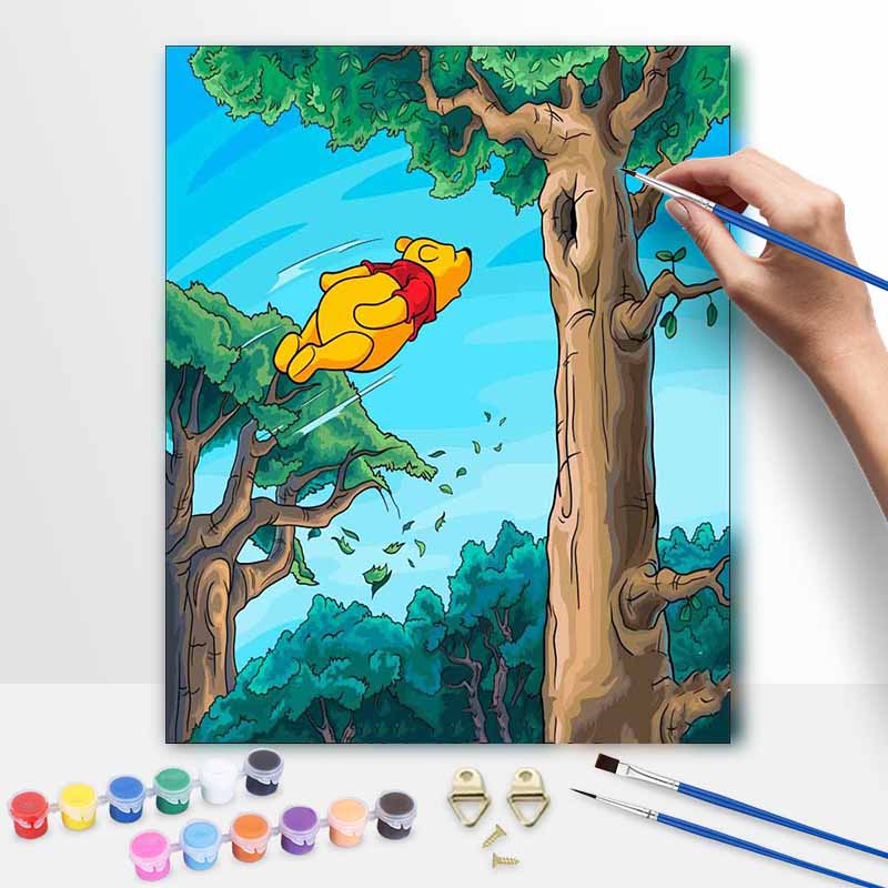 Disney Винни-Пух Наборы для DIY-живописи маслом Ручная роспись Домашний декор Поделки Идеи подарков Холст Искусство Настенное панно Набор для рисования по номерам