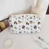 Cute Cartoon Print Women'S Cosmetic Bag Portable Ladies Makeup Case Travel Storage Bags Casual Female Clutch Purse