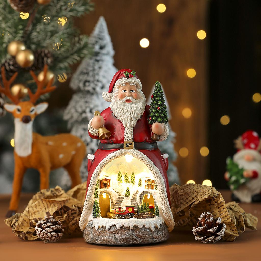 Светящиеся ornaments Снеговики, Настольный декор со светодиодами на батарейках для Рождественской елки и камина, Тепло-белый праздничный centerpiece