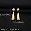 Irregular Teardrop Earrings Modern Design Oval Drop Earrings Geometric Earrings  Women