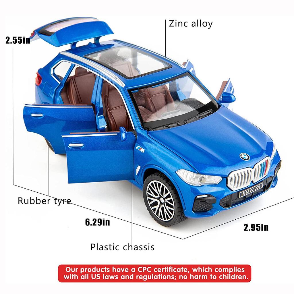 1:32 Совместимость с моделью внедорожника BMW X5, игрушечный автомобиль из цинкового сплава, игрушечный автомобиль со звуком и светом для детей, подарок для мальчиков и девочек