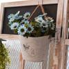 Semicircle Vintage Wall Mounted Iron Flower Pot Flower Basket Hanging Baskets Flower Vase