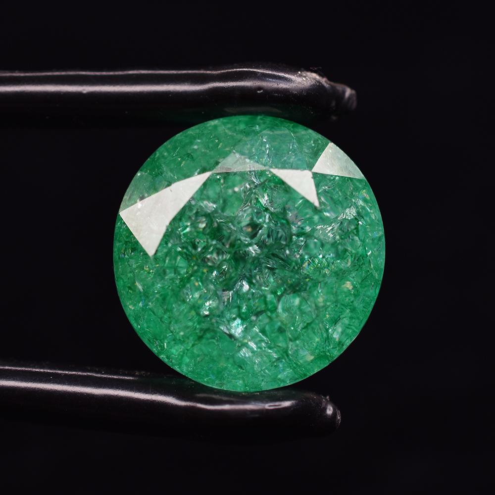 Loose Gemstone 49.30 Ct Natural GREEN EMERALD Round Cut