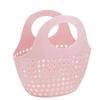 Plastic Bath Basket Handheld Shower Basket Portable Laundry Basket  Bathroom