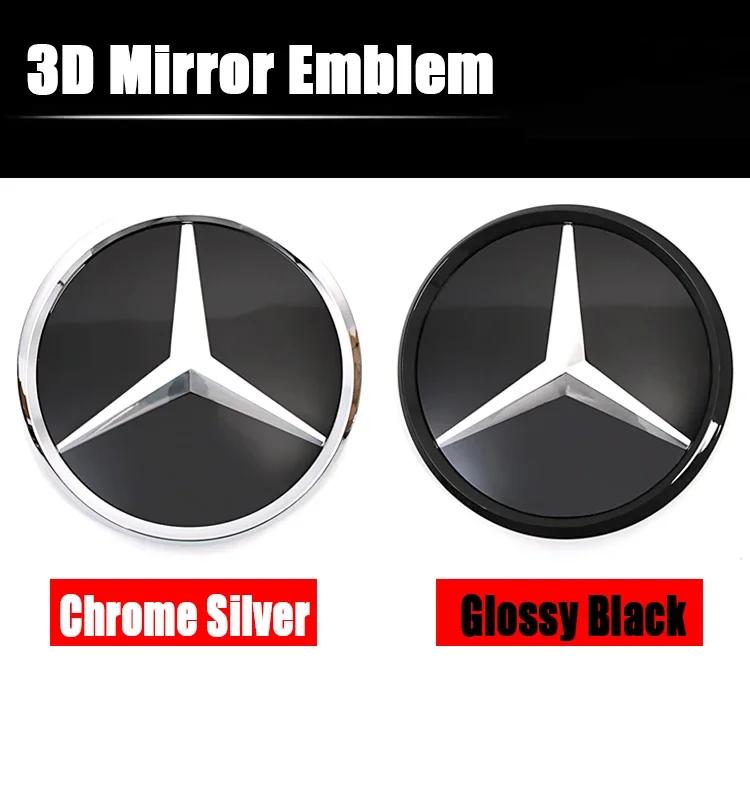 Logo Star Badge Car Front Grill LED Emblem Light For Mercedes Benz A B C E S CLA GLA ML GL W205 W117 W176 W212 W207