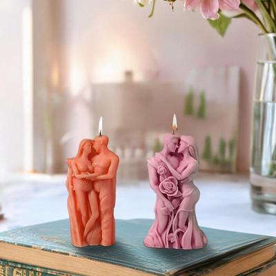 Силиконовая форма для смолы 'Влюбленные' 3D Форма обнимающихся влюбленных Форма для свечей Силиконовые формы Искусство Тело Форма для литья из смолы ко Дню Святого Валентина