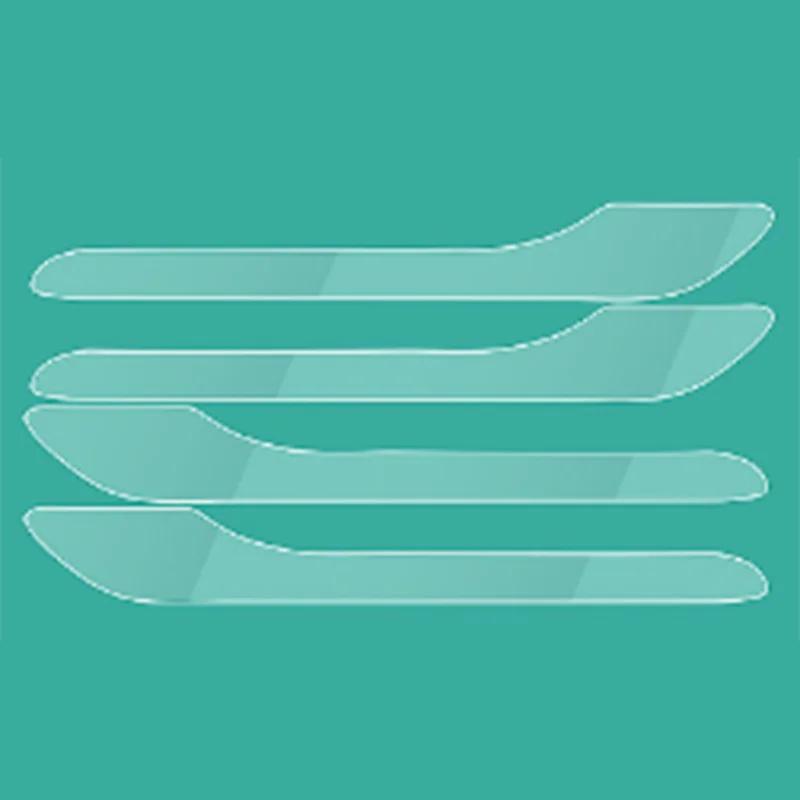 Для модели Y 3 пленка из углеродного волокна для дверных ручек автомобиля декоративная отделка накладка на дверную ручку наклейка отделка защитная пленка для автомобиля аксессуары