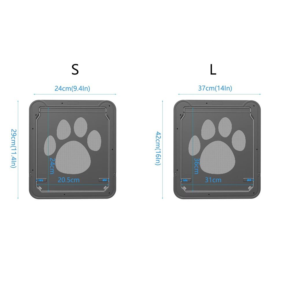 Автоматический замок Магнитная москитная сетка Пластиковая самозакрывающаяся дверь для питомцев Дверца для собак Домашний сад