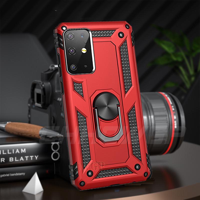 Противоударный чехол с магнитной броней для Samsung Galaxy A51 A71 A21S A50 A70 A70 A01 A11 A21 A31 A41 A81 A91 A40 A20 A10 S S20 S10 S9 Plus крышка держателя кольца