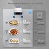 Многофункциональный электрический пароварка Morphy Richards 12 л, вилка CN (адаптер в комплекте)