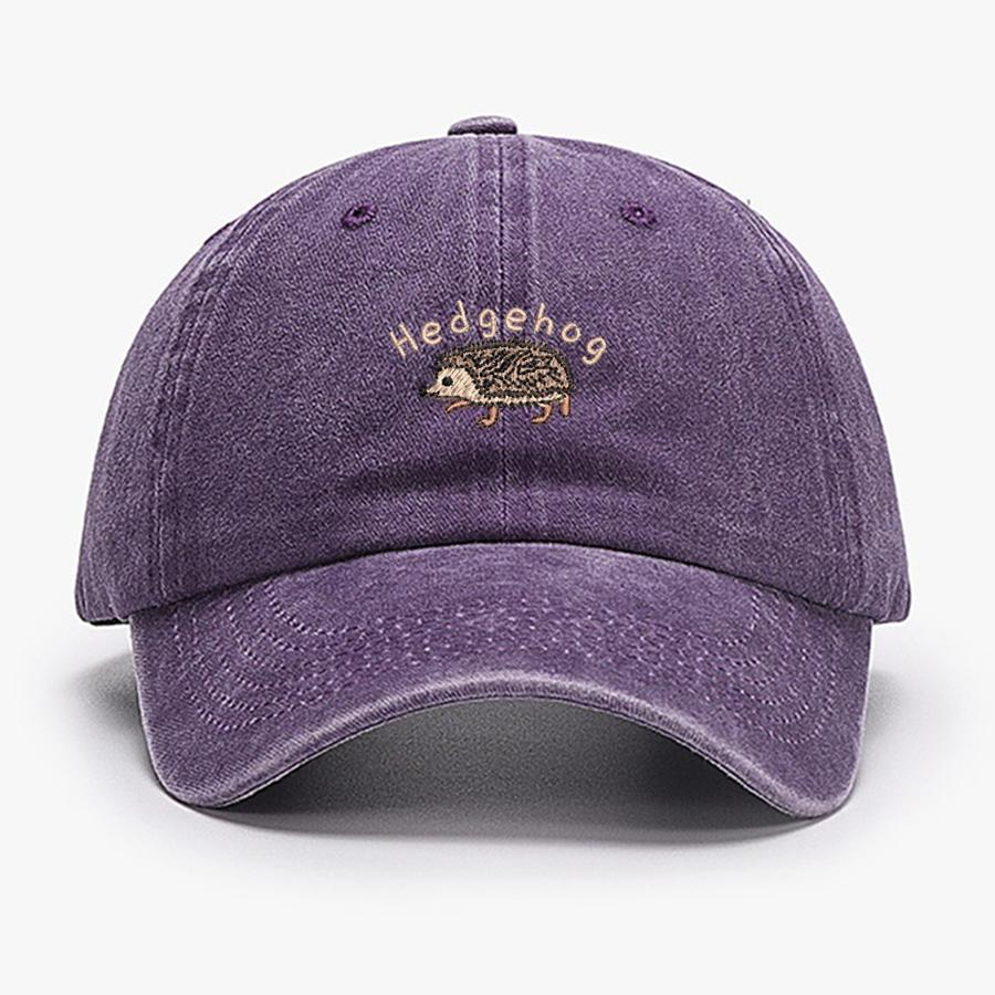 Mini Hedgehog Embroidery cotton Baseball caps for Unisex Women Washed vintage Hat Sports Fishing trucker Summer Autumn Peaked cap