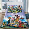 Мультяшный постельный комплект Digimon Greymon для детей и взрослых Односпальный Двуспальный Большой Размер Наволочка Чехол Декор Комнаты Мальчика Девочки