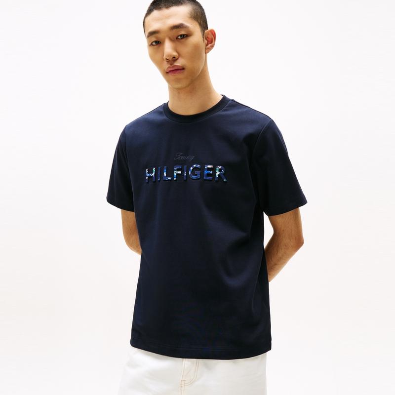 Tommy Hilfiger T-Shirts Men's Crew Neck Moderate MW0MW39624