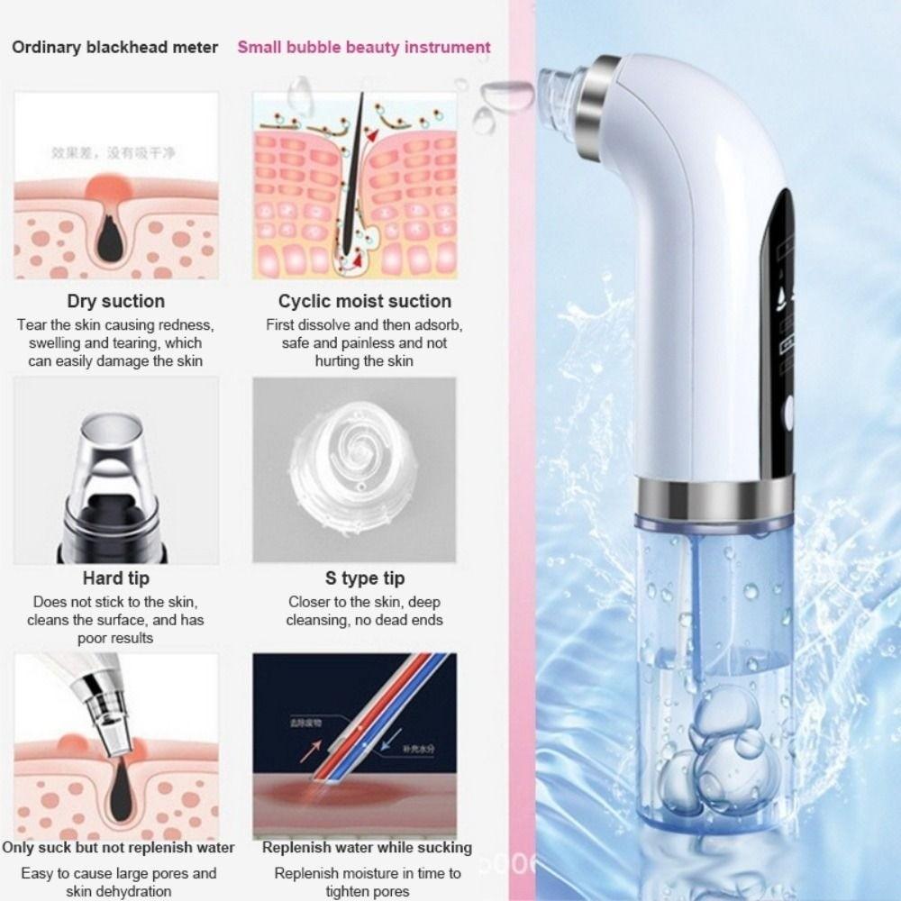 Deep Cleaning Pore Vacuum Electric Facial Cleaning Tools Portable Face Nose Cleaner  Salon Quality