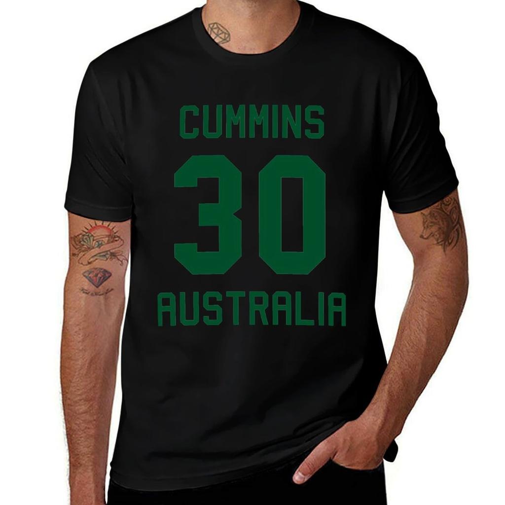 Pat Cummins 30 Australian Cricket Jersey Tshirt Breathable Basic Cotton Tshirt