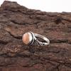 Peach Moonstone Gemstone Jewelry, 925 Solid Sterling Silver Ring, Handmade Gorgeous Silver Ring, For Wedding Gift