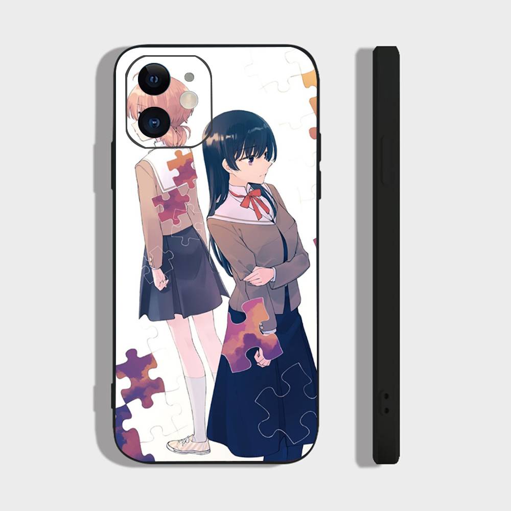Чехол для телефона Bloom Into You Bilibili Animation для iPhone 17 Air 16 15 14 13 Pro Max 11 12 Черный силиконовый чехол